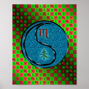 Scorpio & Vatten Goat Poster
