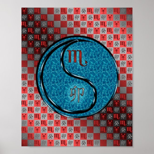 Scorpio & Vatten Rabbit Poster (Framsidan)