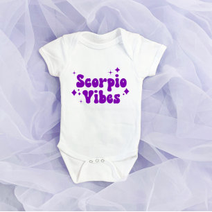 Scorpio Vibes Zodiac Astrology Lila Stars T Shirt