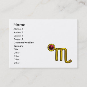 SCORPIO VISITKORT