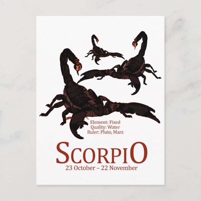 Scorpio Vykort (Framsida)