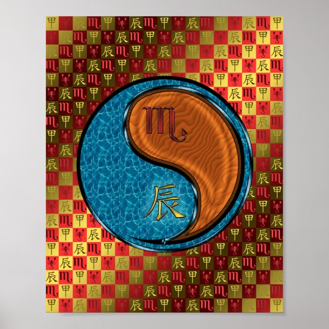 Scorpio & Wood Dragon Poster (Framsidan)