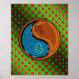 Scorpio & Wood Goat Poster