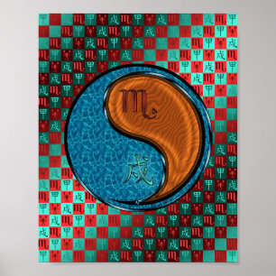 Scorpio & Wood Hund Poster