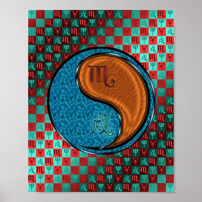 Scorpio & Wood Hund Poster (Framsidan)