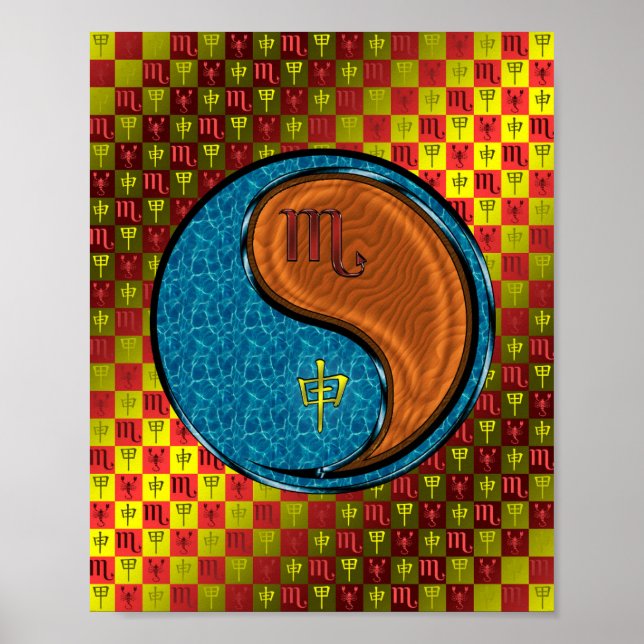 Scorpio & Wood Monkey Poster (Framsidan)