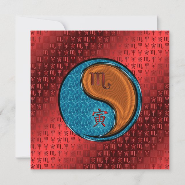 Scorpio & Wood Tiger Kort (Framsida)