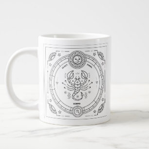 Scorpio Zodiac Anpassningsbar födelsedagen Mugg Jumbo Mugg