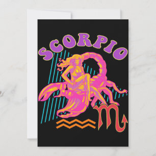 Scorpio Zodiac Art Älskare Gift Perfekt Gift Ide Meddelande