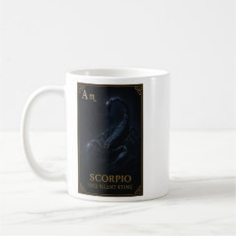 Scorpio Zodiac Art – Dark Celestial Scorpion Kaffemugg