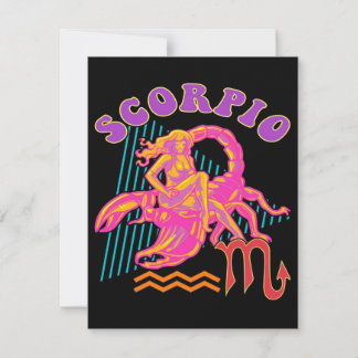 Scorpio Zodiac Art Owner Gift | Cute, Lustigt gift Inbjudningar