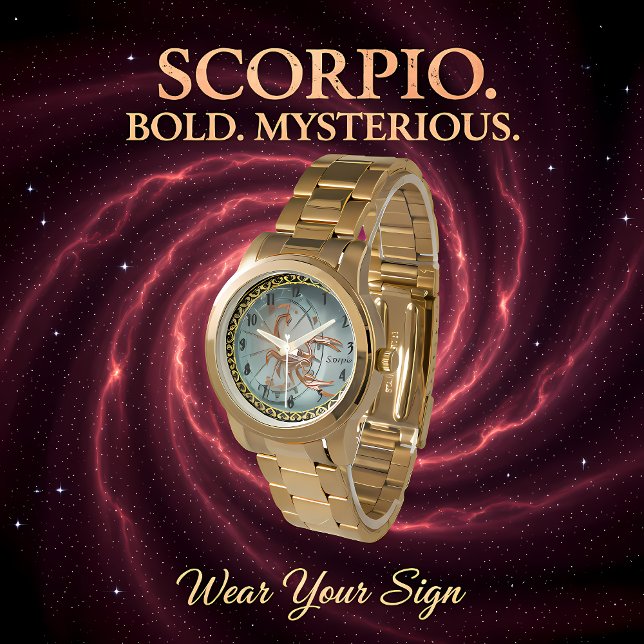 Scorpio Zodiac Astrology-design Armbandsur (Skapare uppladdad)