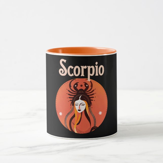 Scorpio Zodiac Astrology Horoscope Mugg (Center)