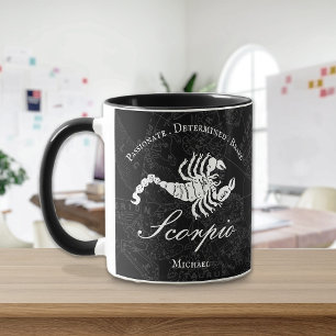 Scorpio Zodiac Astrology Personality Black Anpassn Mugg