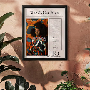 Scorpio   Zodiac Astrology Photo Newspaper Poster