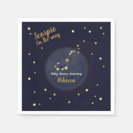 Scorpio zodiac babydusch pappersservett