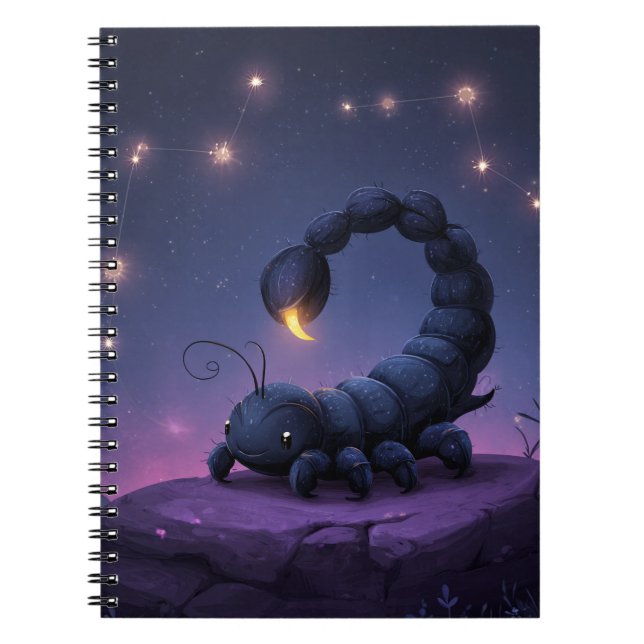 Scorpio Zodiac bärbar dator - Cute Celestial Scorp Anteckningsbok (Framsidan)
