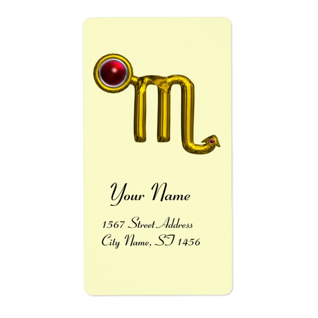 SCORPIO ZODIAC BIRTHDAY RED GRENADE FRAKTSEDEL (Framsidan)