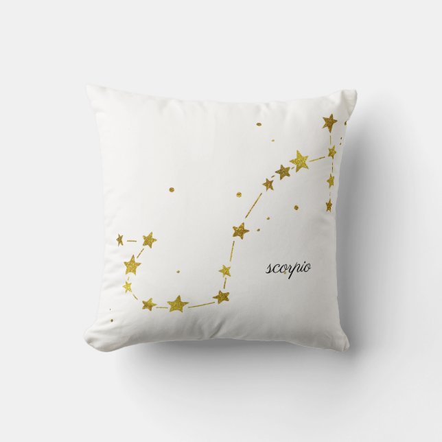 Scorpio Zodiac Constellation Dekorativ kudde (Framsida)