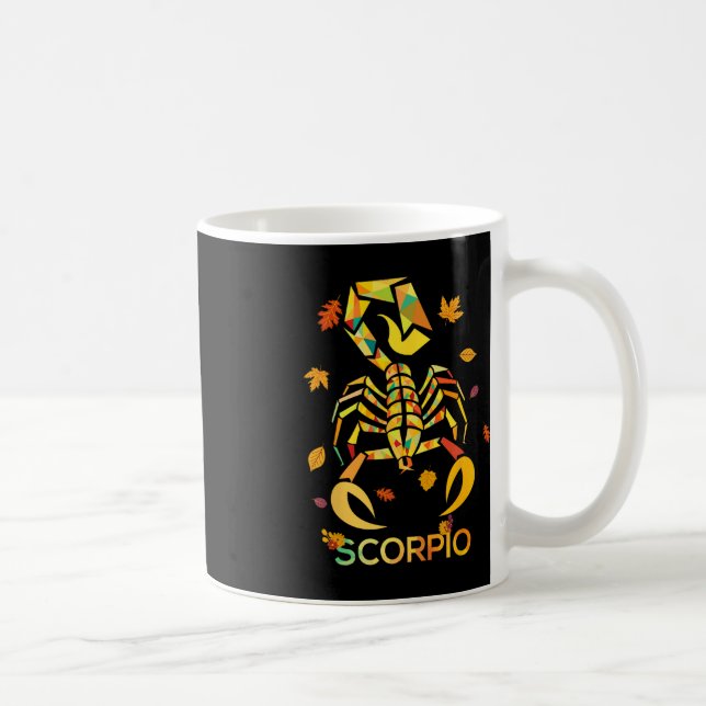 Scorpio Zodiac Fall Scorpion Birthday Kaffemugg (Höger)