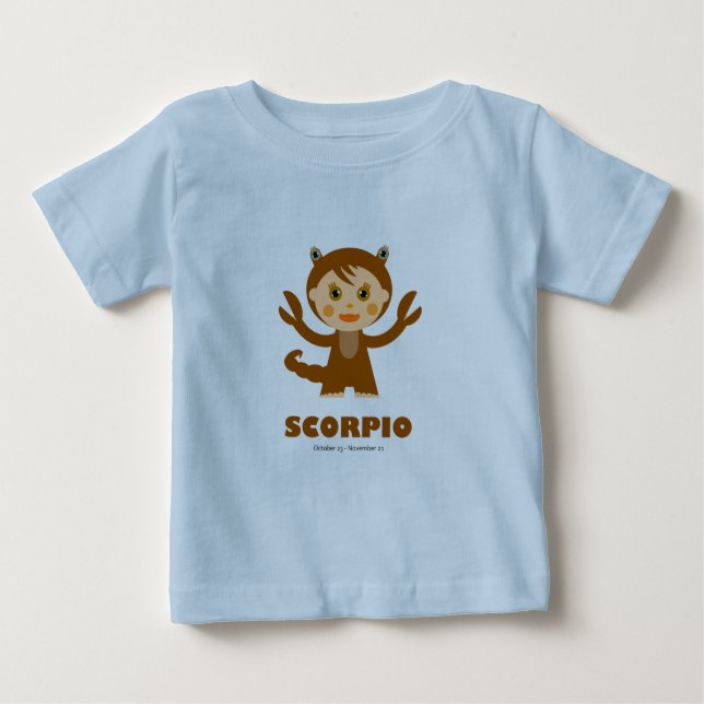 Scorpio Zodiac för barn Tee (Framsida)