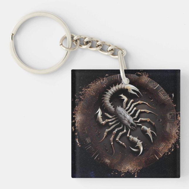 Scorpio Zodiac Keychain (Framsidan)