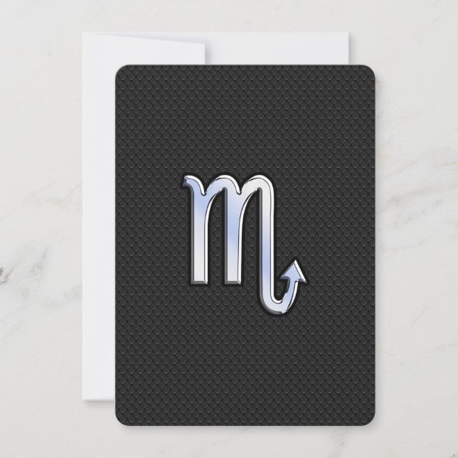 Scorpio Zodiac-krom som Signblack snake skin (Framsida)