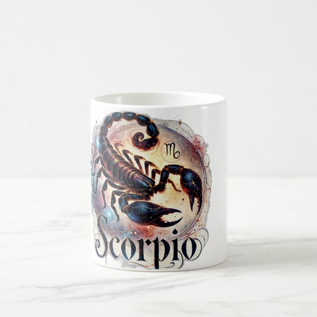 Scorpio Zodiac Mugg - Intense & Mystical Design ♏  (Center)