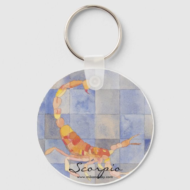 Scorpio Zodiac Nyckelring (Framsida)