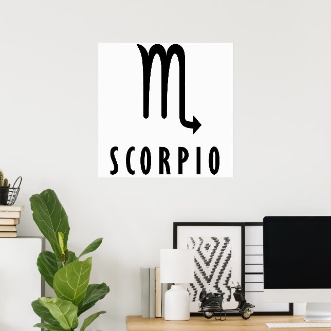 Scorpio zodiac poster (Hemmakontoret)