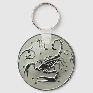 Scorpio Zodiac Russian Coin Keychain Nyckelring