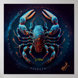 Scorpio Zodiac Sign - AI Poster