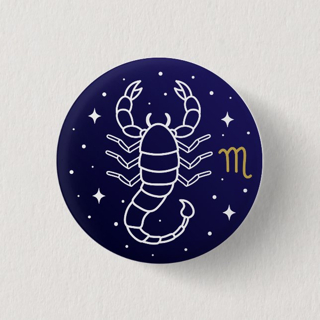 Scorpio Zodiac Sign Celestial Constellation Knapp (Framsida)