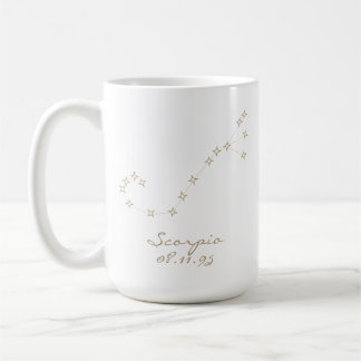 Scorpio Zodiac Sign Custom Birthday Mug Kaffemugg