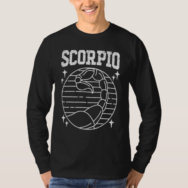Scorpio Zodiac Sign Graphic 1 T Shirt (Framsida)
