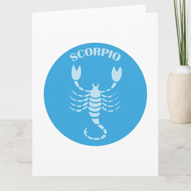Scorpio, Zodiac Sign, Horoscope, Astrologi Kort (Framsida)