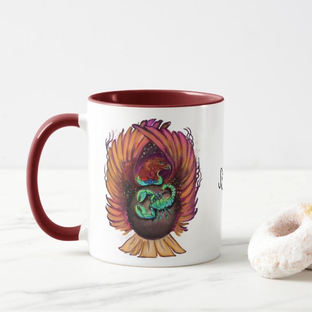 Scorpio Zodiac Sign Mugg (Med munk)