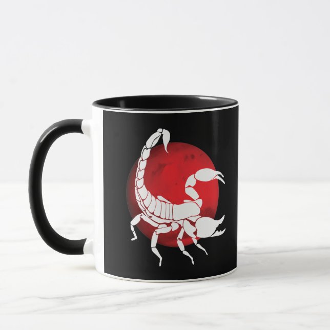 Scorpio Zodiac Sign Mugg (Vänster)