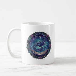 Scorpio Zodiac Sign Mystic Scorpion Illustration C Kaffemugg