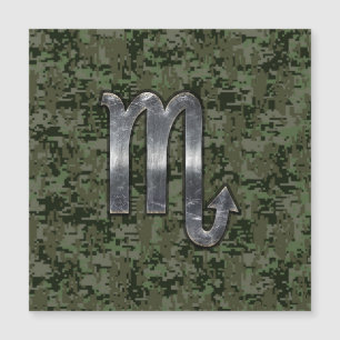 Scorpio Zodiac Sign Woodland Grönt Digital Camo