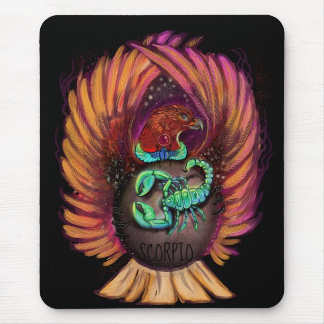 Scorpio Zodiac-signallampa Musmatta (Framsidan)
