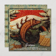 Scorpio Zodiac-skylt födelsedag