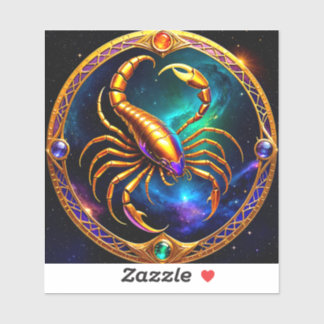 Scorpio Zodiac Stickers, Celestial Zodiac Klistermärken