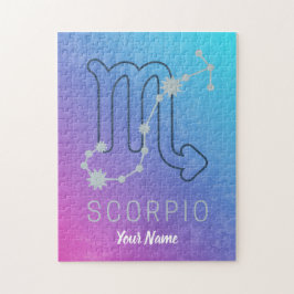 Scorpio Zodiac Stjärntecken Horoscope Constellatio Pussel