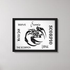 Scorpio Zodiac Symbol Canvastryck