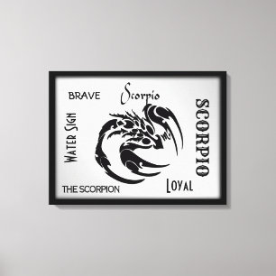 Scorpio Zodiac Symbol Canvastryck