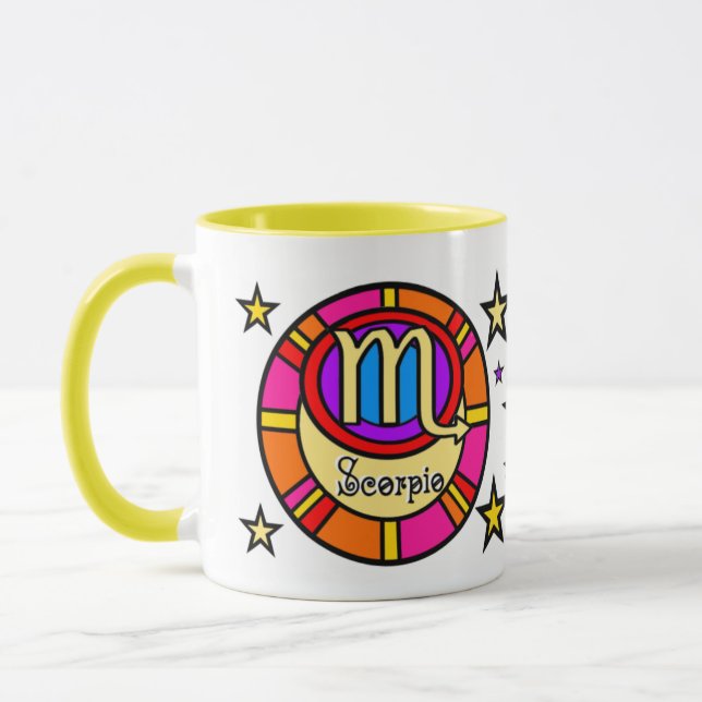 Scorpio Zodiac Symbol Mugg (Vänster)