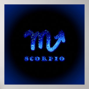 Scorpio Zodiac Symbol Poster