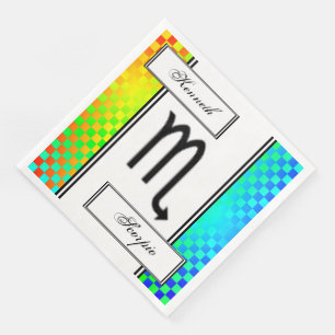 Scorpio Zodiac Symbol Standard av Kenneth Yoncich Pappersservett