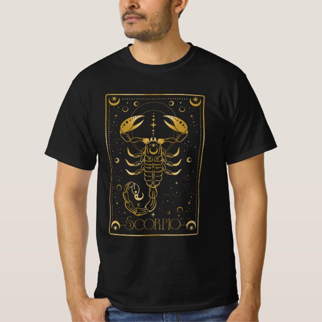 Scorpio zodiac t shirt (Framsida)